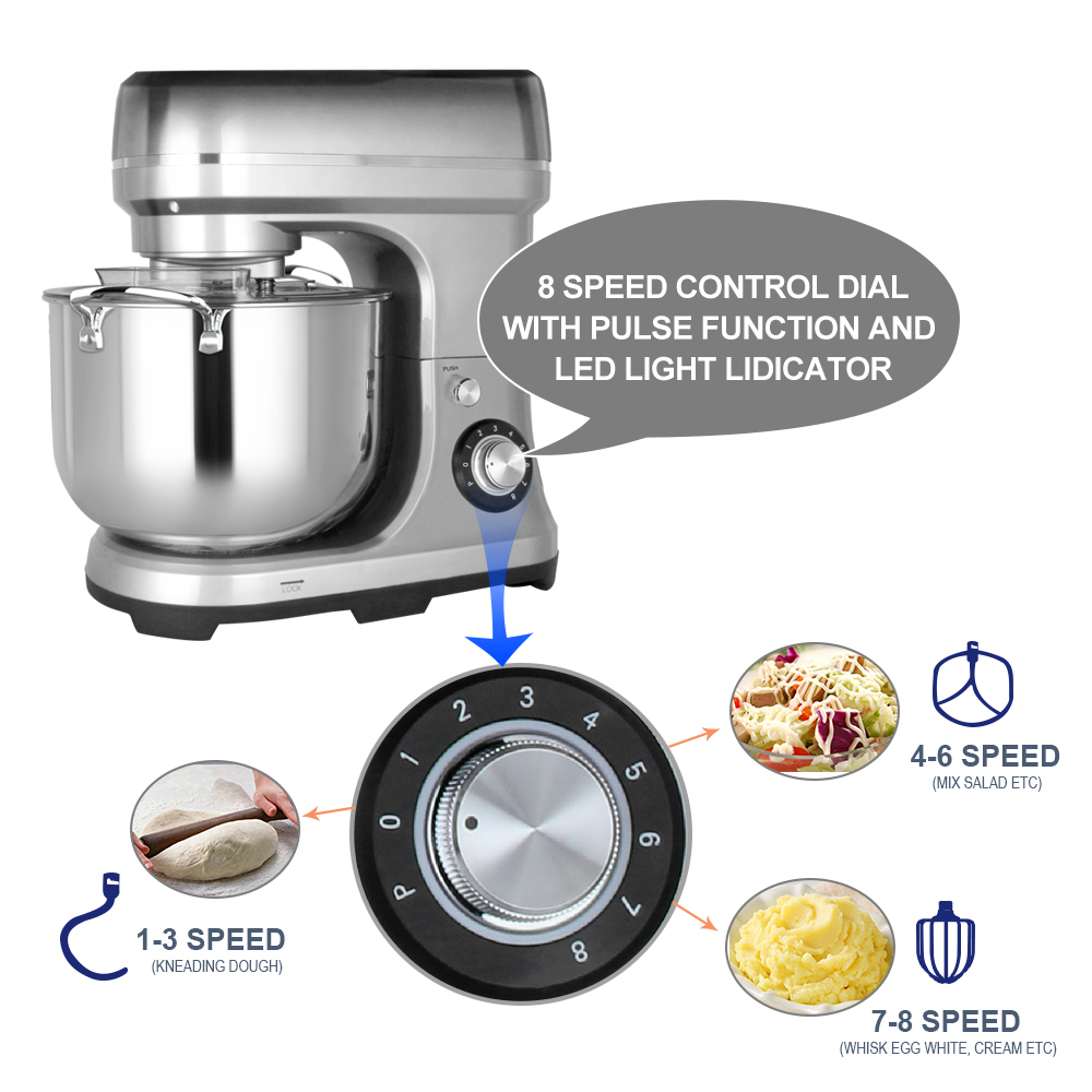 Готовый к отправке, 2000 Вт, 1 – обзор и цена Stand Mixer