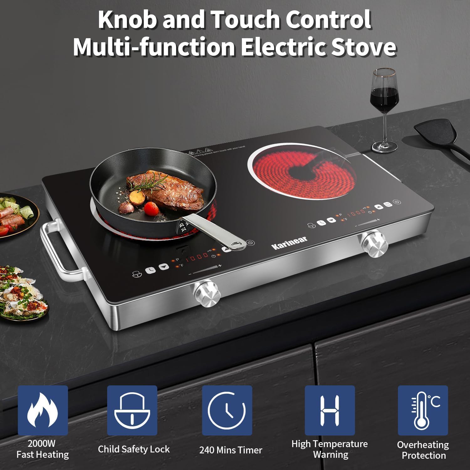 Керамическая варочная панель K – обзор и цена Induction Cooktop Portable
